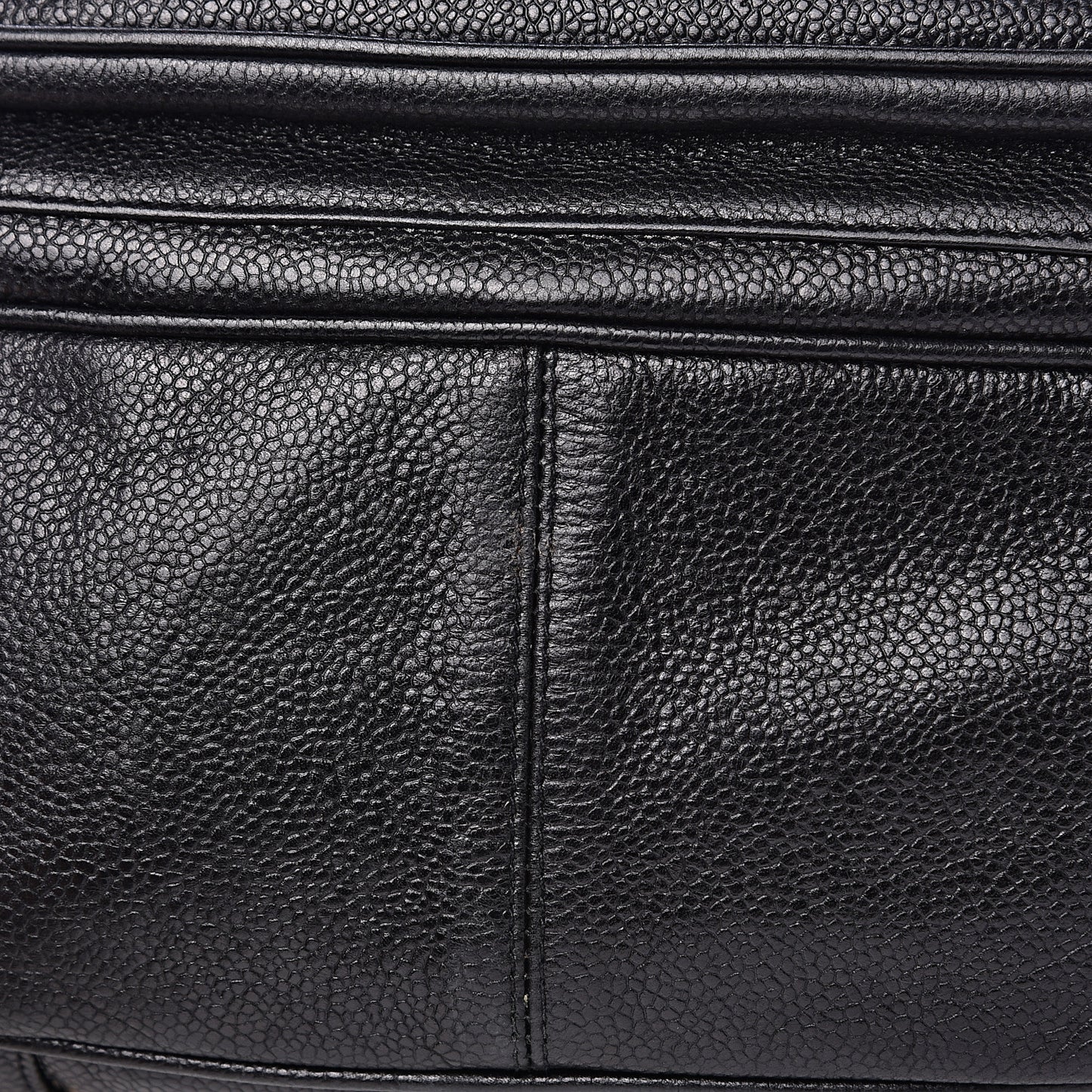 Caviar Drawstring Backpack Black