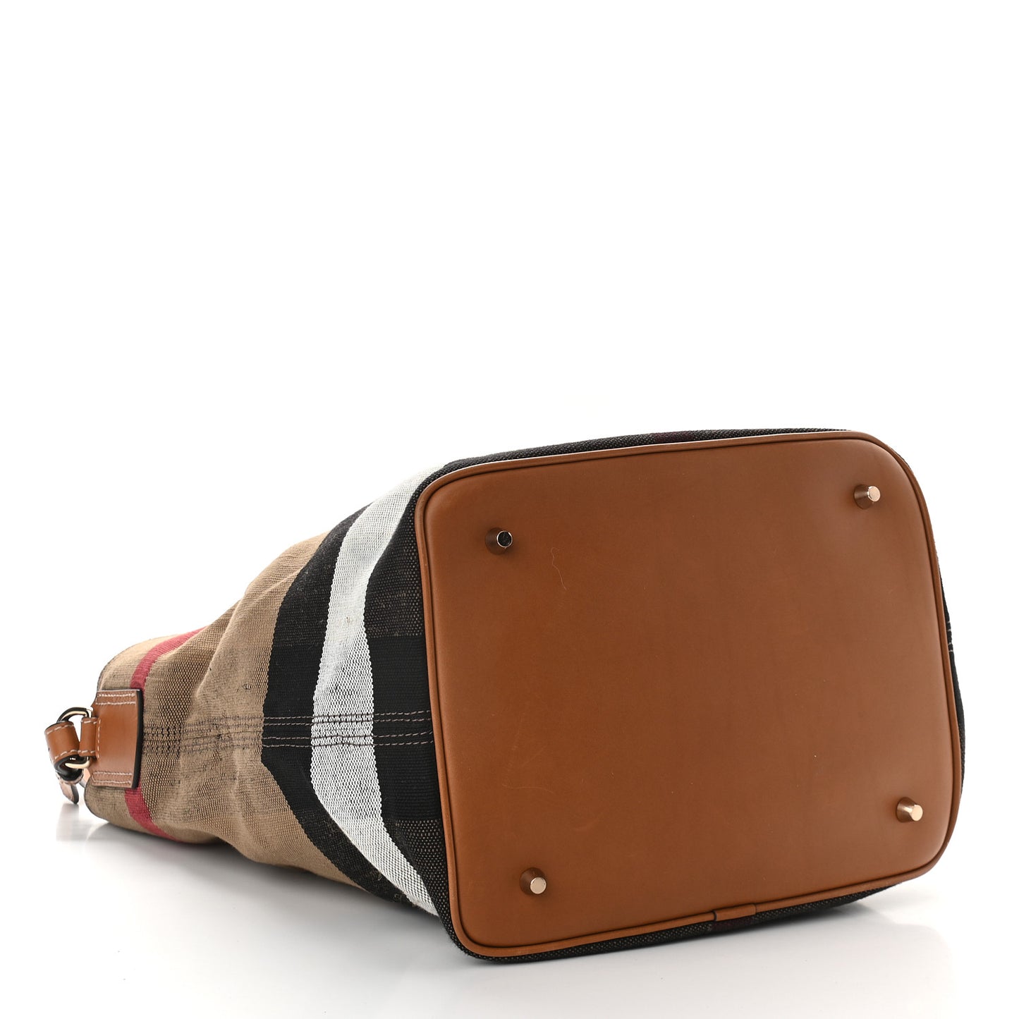 Canvas Mega Check Medium Ashby Hobo Saddle Brown