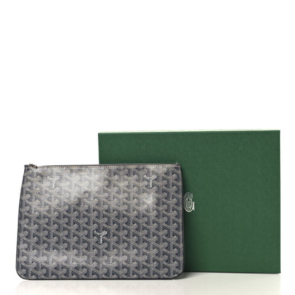 Goyard Goyardine Senat Pochette MM Grey 7 of 8