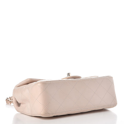 Chanel Lambskin Quilted Mini Rectangular Flap Light Pink 4 of 18