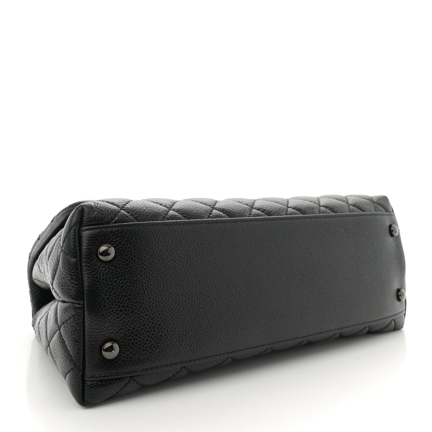 Chanel Caviar Quilted Small Coco Handle Flap So Black 4 of 11