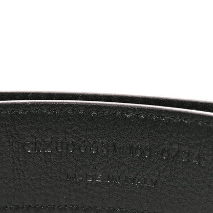 Saint Laurent Smooth Calfskin Lacquered La 66 Buckle Belt 100 40 Hot Wine 4 of 4