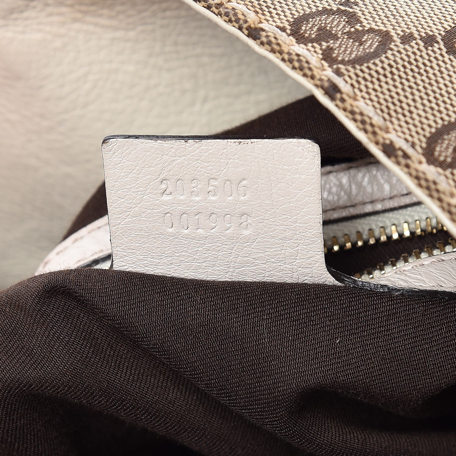 Gucci Monogram Medium Charlotte Hobo Off White 7 of 14
