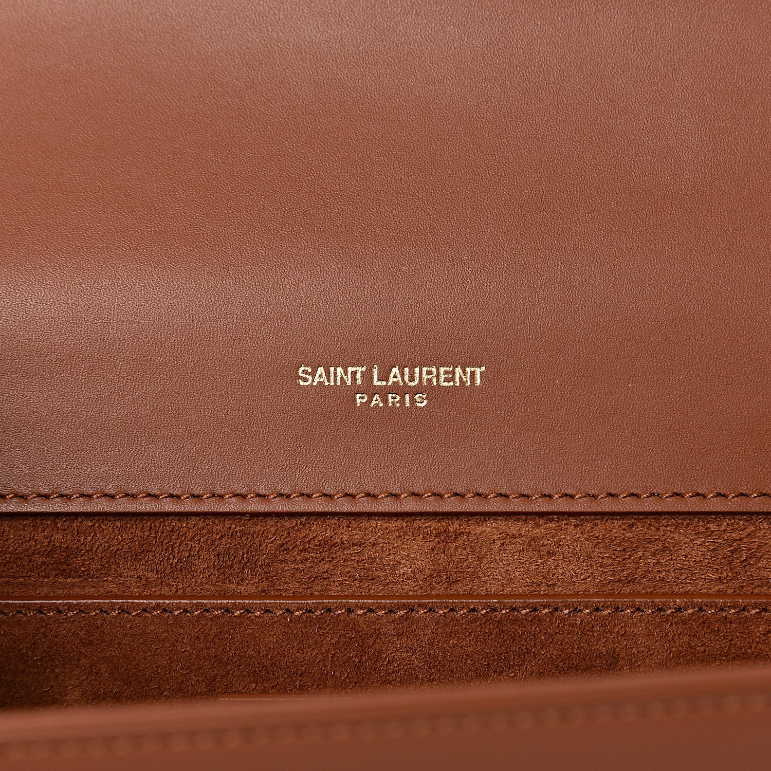 Saint Laurent Smooth Calfskin Medium Classic Monogram Kate Tassel Brown 6 of 10