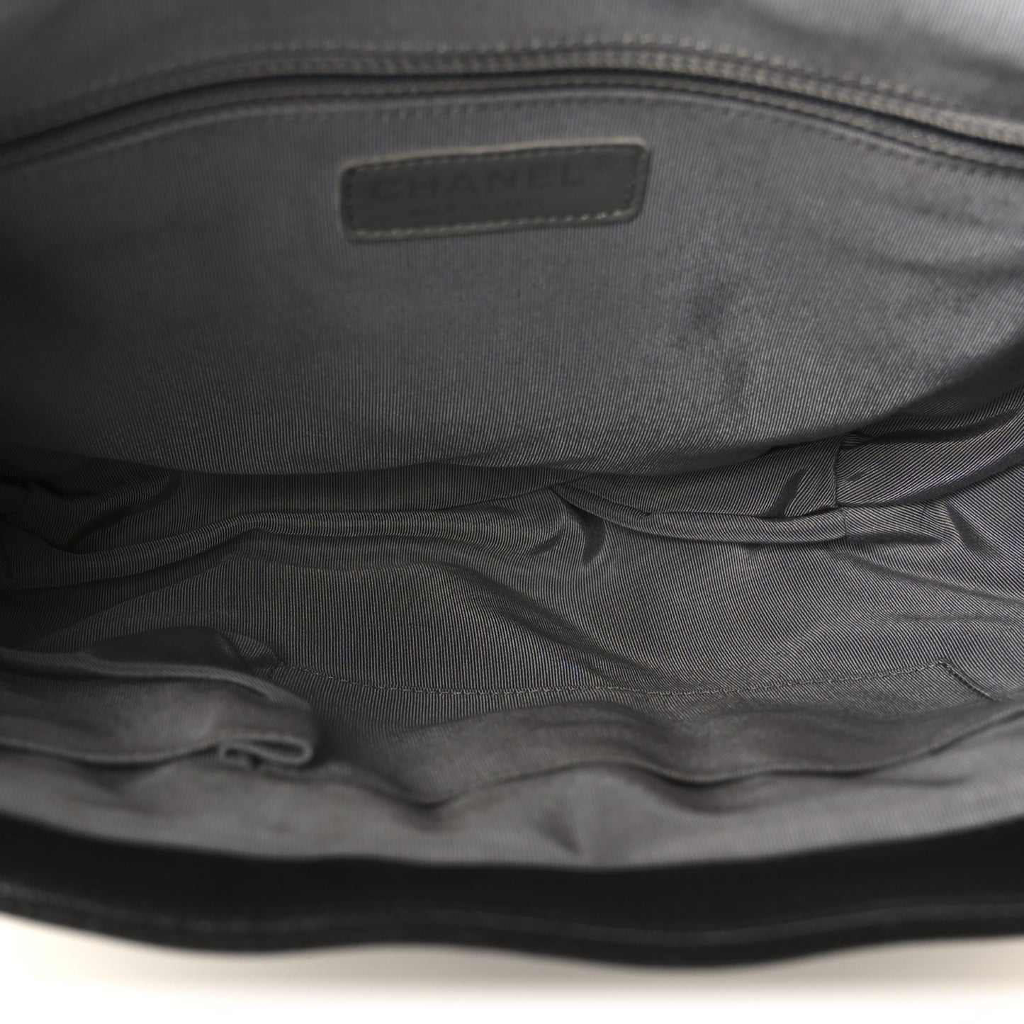 Washed Lambskin Quilted Large Chain Around Messenger Black