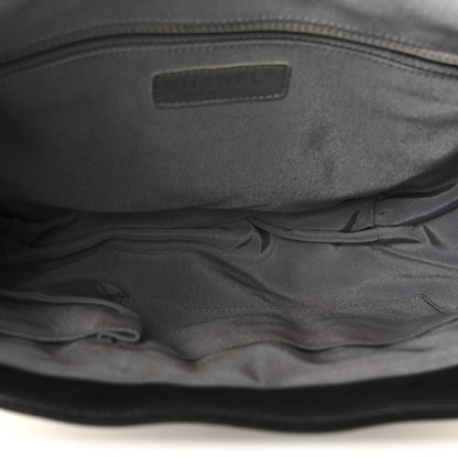 Chanel Washed Lambskin Quilted Large Chain Around Messenger Black 5 of 11