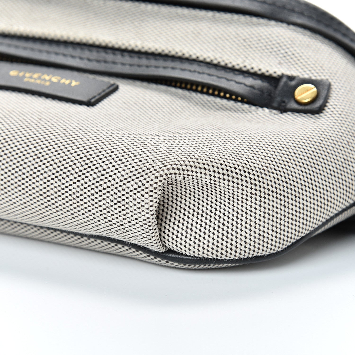 Givenchy Calfskin Canvas Whip Belt Bag Black 9 of 9