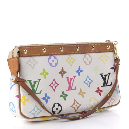 Louis Vuitton Monogram Multicolor Pochette Accessories White 3 of 11