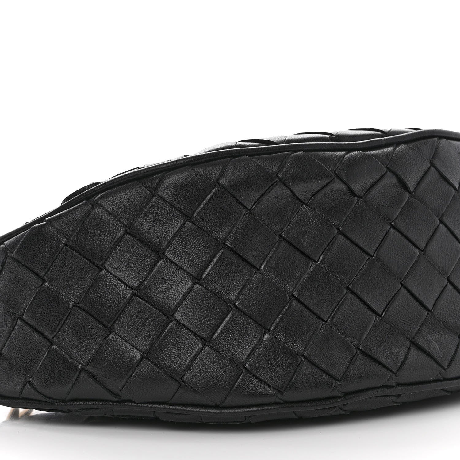 Bottega Veneta Nappa Intrecciato Half Moon Pouch On Strap Black 8 of 9