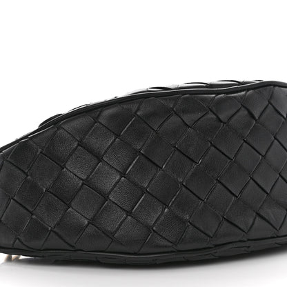 Bottega Veneta Nappa Intrecciato Half Moon Pouch On Strap Black 8 of 9