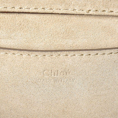 Chloe Shiny Goatskin Smooth Calfskin Suede Small Pixie Bag Saffron Red 6 of 7