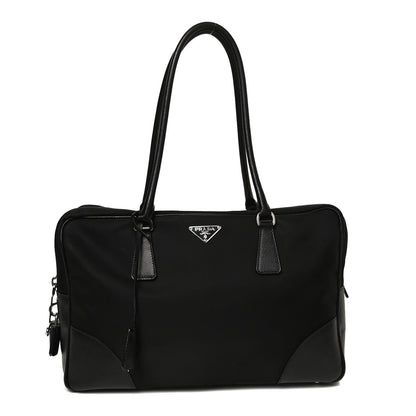 Prada Tessuto Nylon Saffiano Tote Black 1 of 10