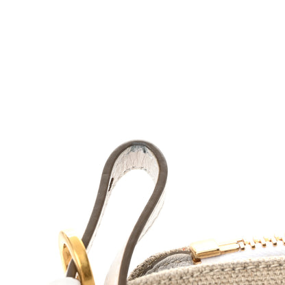 Chloe Canvas Calfskin Small Marcie Satchel White 18 of 19