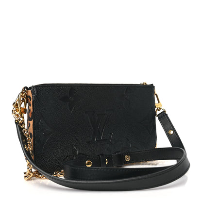 Louis Vuitton Empreinte Monogram Giant Wild At Heart Multi Pochette Accessories Black 3 of 10