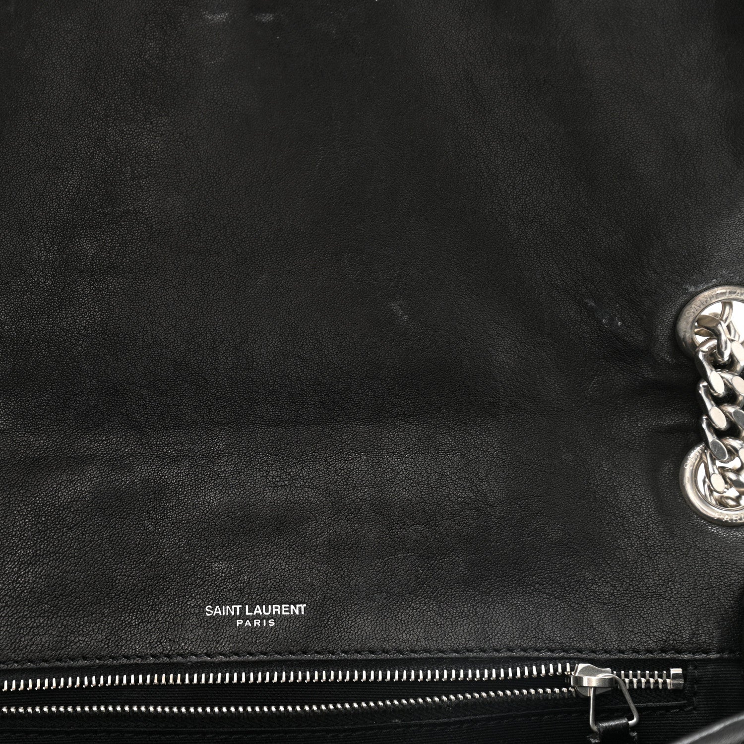 Saint Laurent Calfskin Monogram Armature Medium Niki Chain Satchel Black 6 of 13