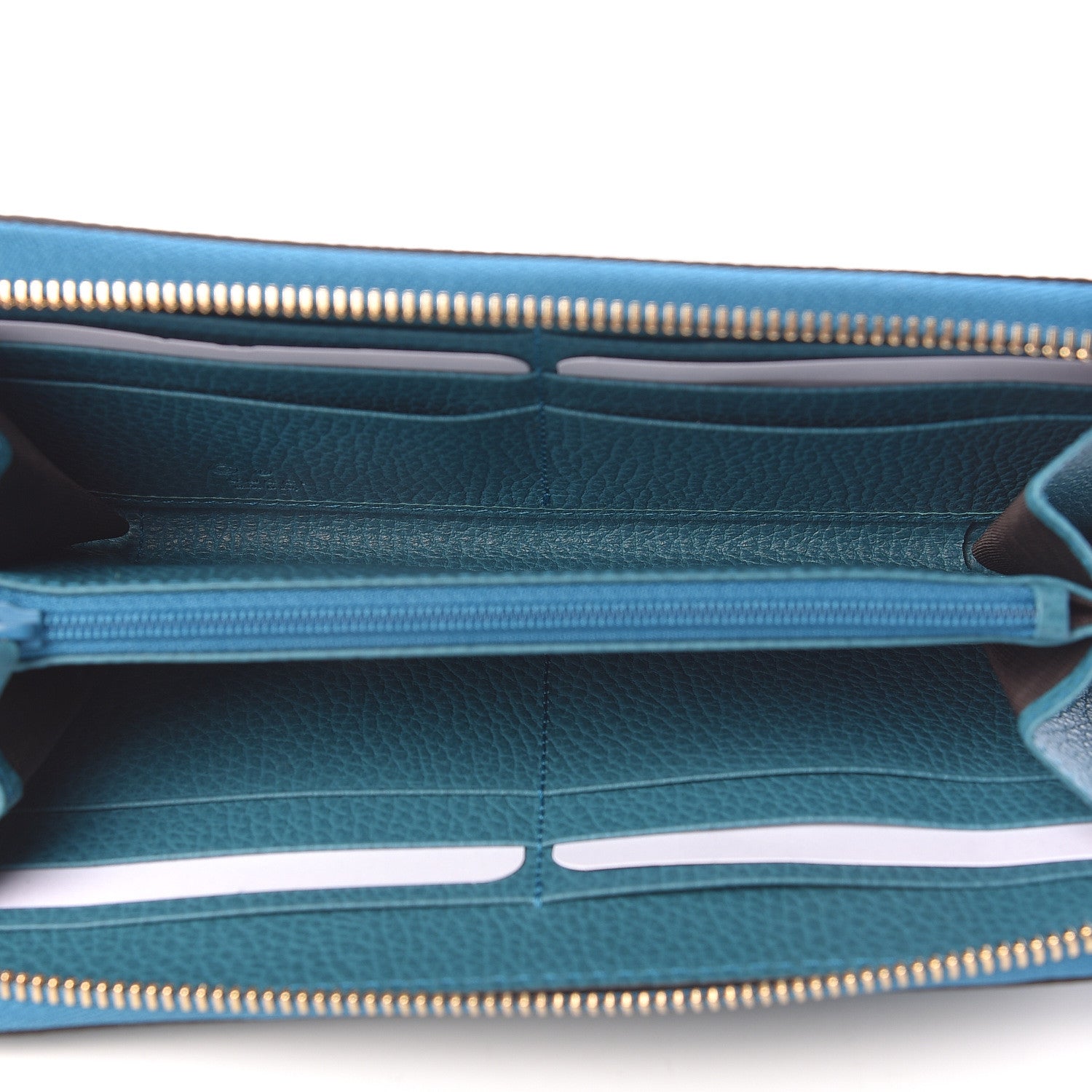 Gucci Dollar Calfskin GG Zip Around Wallet Deep Cobalt 5 of 8