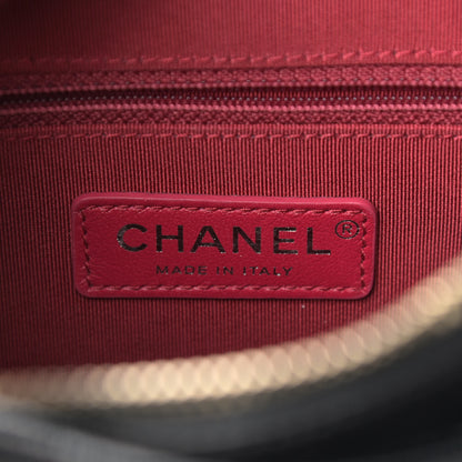 Chanel Aged Calfskin Quilted Small Gabrielle Logo Hobo Black 5 of 12
