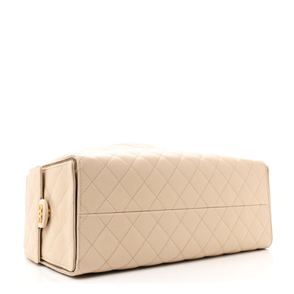 Chanel Caviar Quilted Large Chanel 25 Handbag Beige 5 of 13
