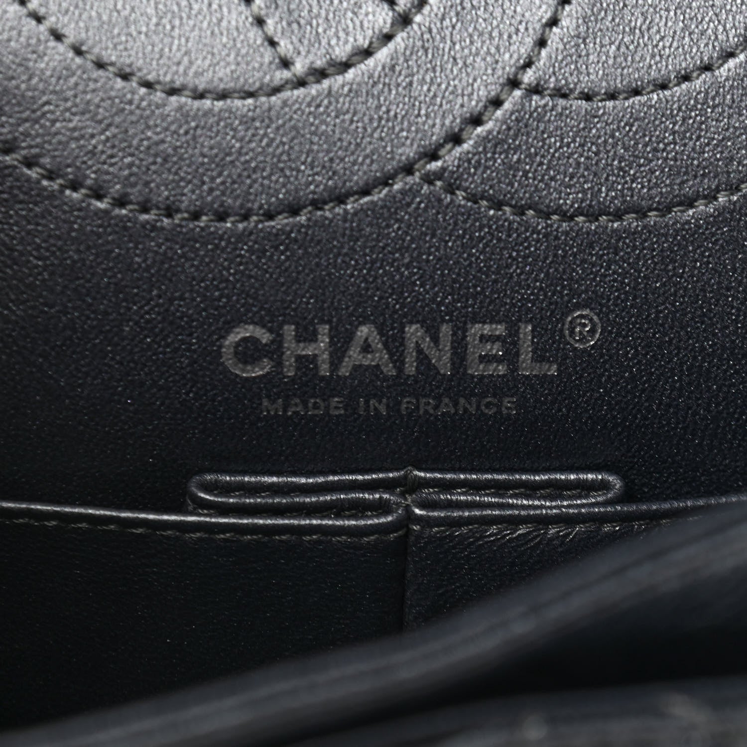 Chanel Metallic Sheepskin Quilted 2.55 Reissue 225 Flap Charcoal 10 of 15