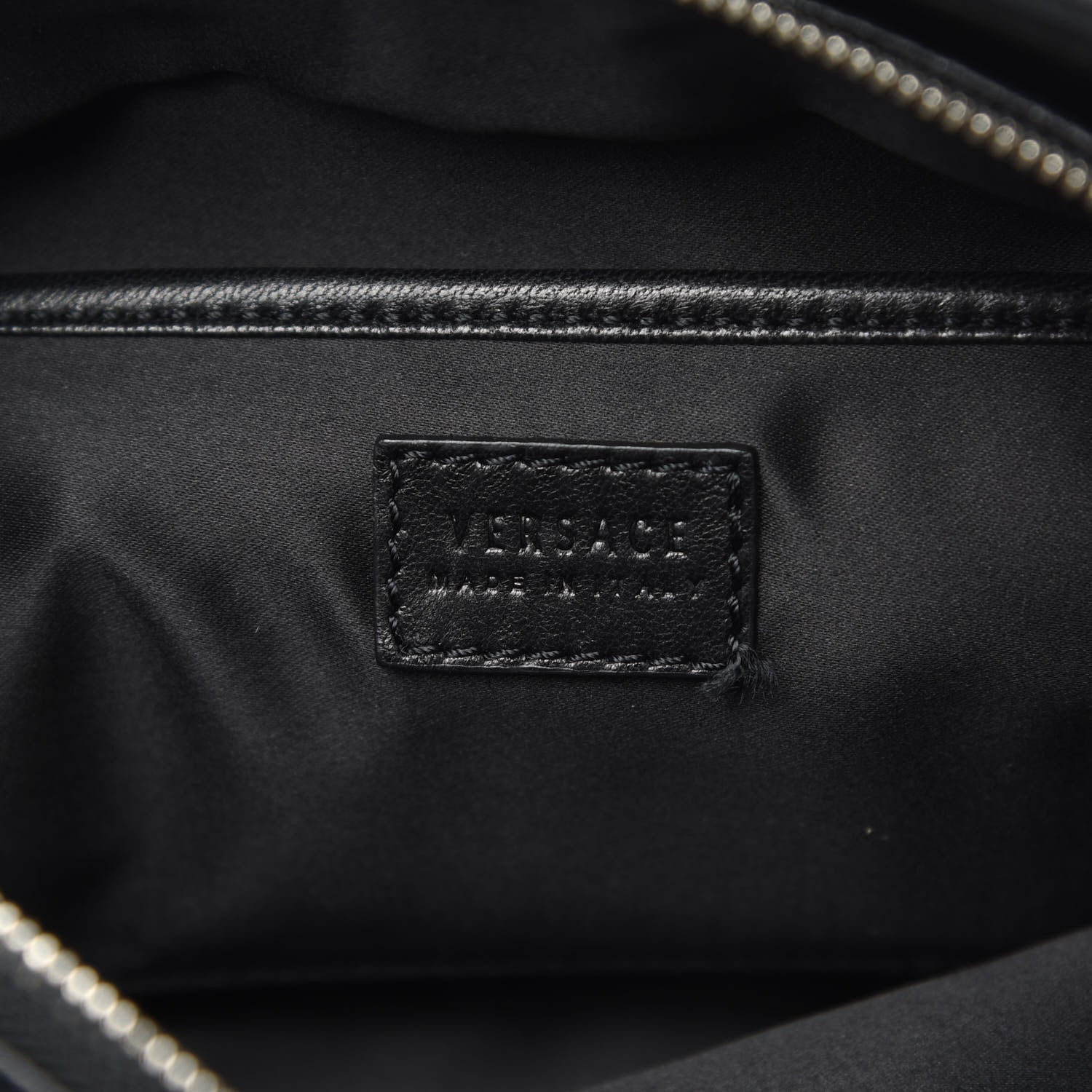 Versace Velvet Crystal Clutch Black 6 of 10