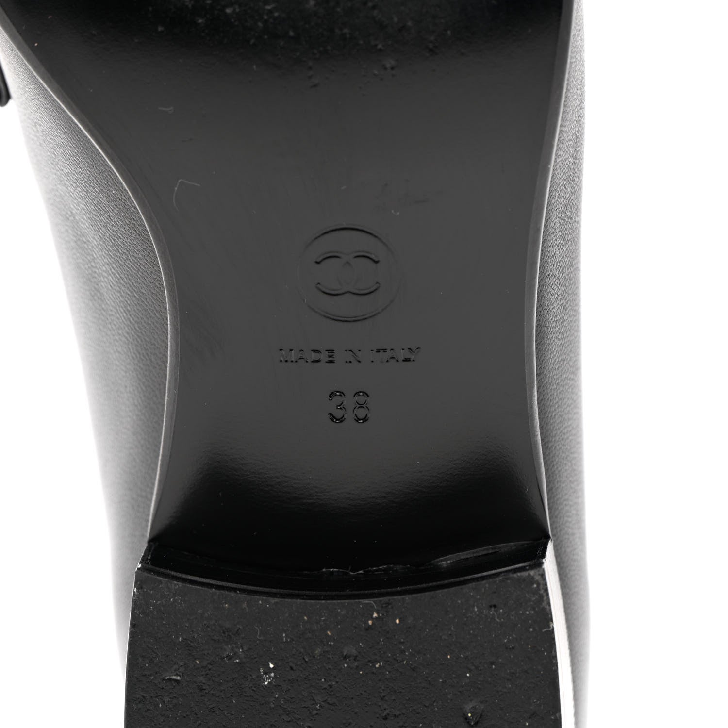 Chanel Lambskin Quilted Boy Loafers 38 Black 8 of 13