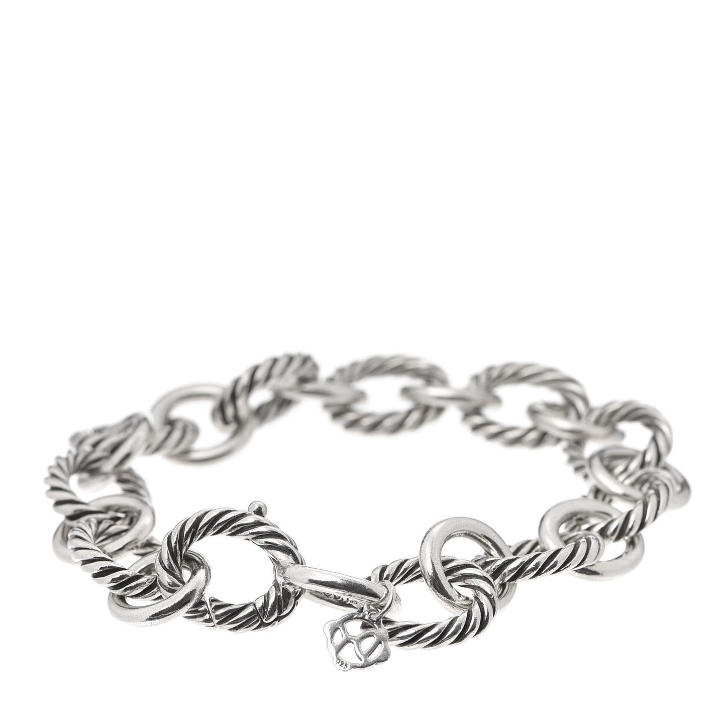 Sterling Silver 12mm Large Oval Link Bracelet