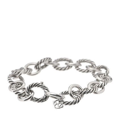 David Yurman Sterling Silver 12mm Large Oval Link Bracelet 3 of 4