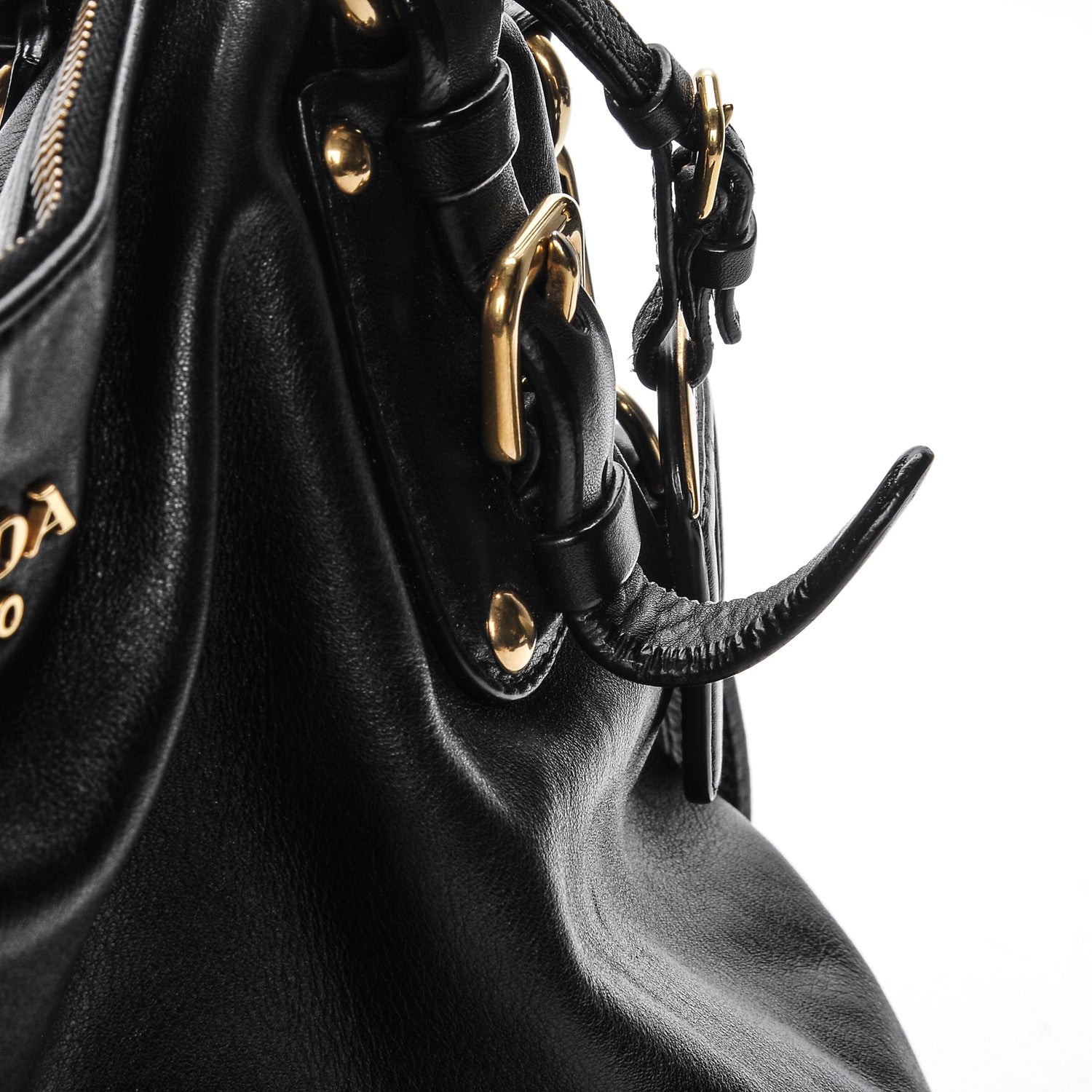 Prada Soft Calf Shoulder Bag Nero Black 9 of 9