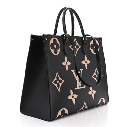 Louis Vuitton Empreinte Monogram Giant Onthego GM Black Beige 3 of 10