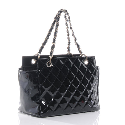 Chanel Patent Petit Timeless Shopping Tote PTT Black 4 of 9