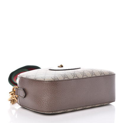 Gucci GG Supreme Monogram Web Neo Vintage Shoulder Bag Beige New Acero Crop 4 of 9
