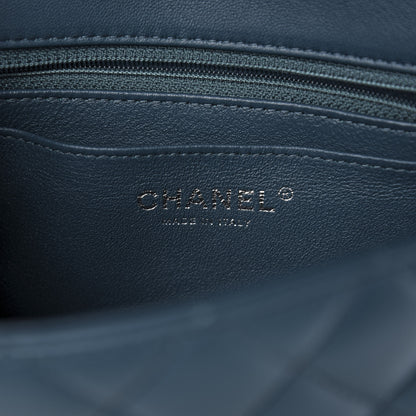 Chanel Lambskin Quilted Mini Rectangular Flap Dark Blue 6 of 11