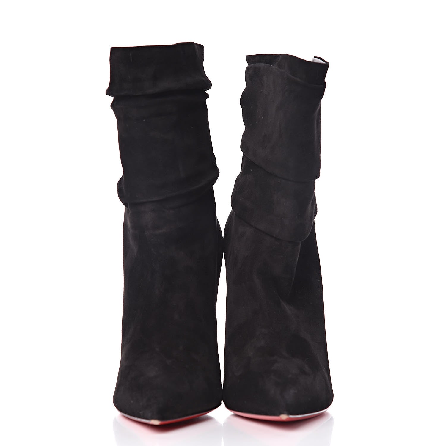 Christian Louboutin Veau Velours Ishtar 100 Booties 38.5 Black 2 of 11
