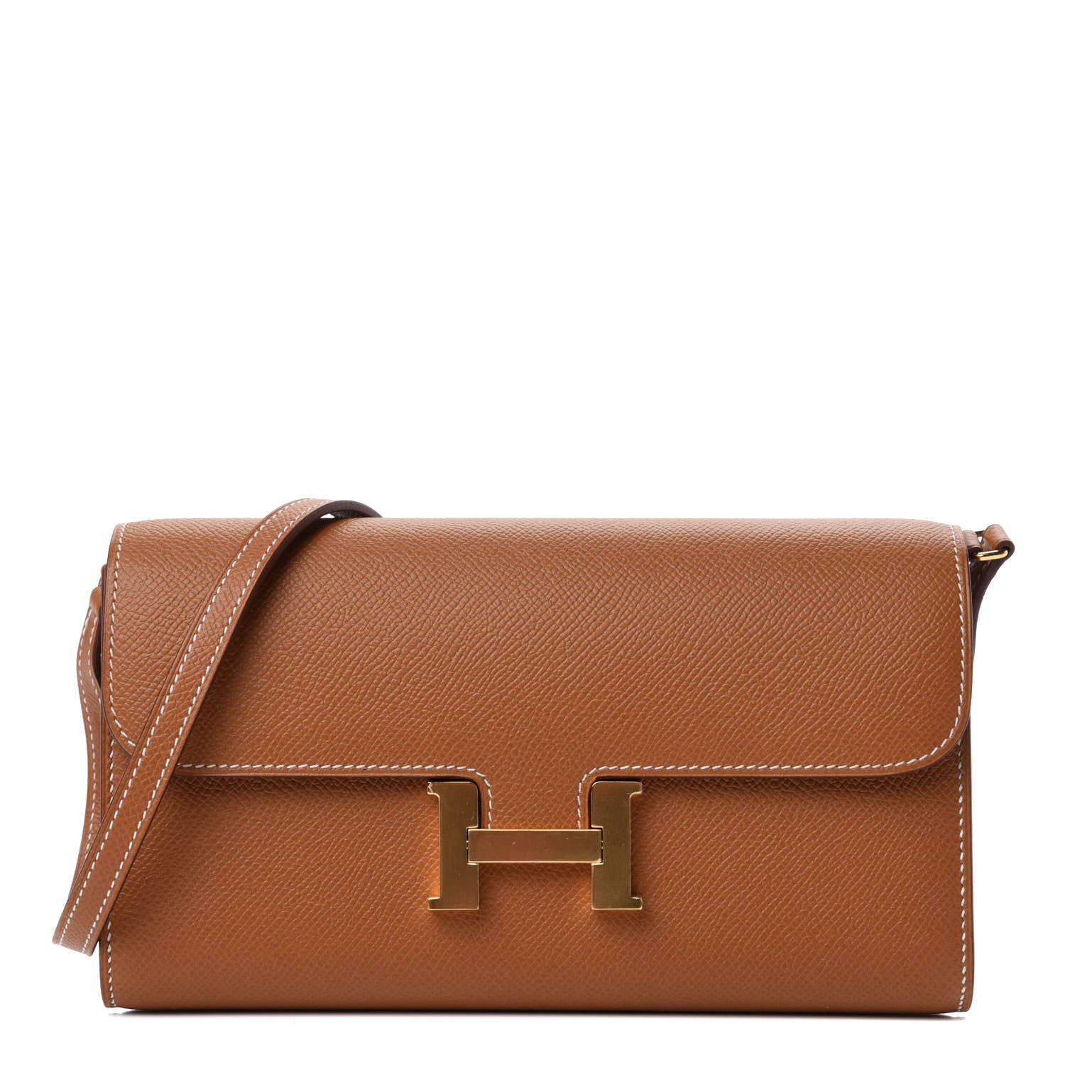 Hermes Epsom Constance Long Wallet To Go Gold 1 of 7