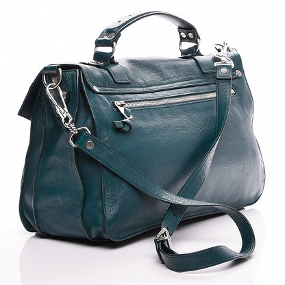 Proenza Schouler Lambskin Medium PS1 Satchel Dark Teal 4 of 8