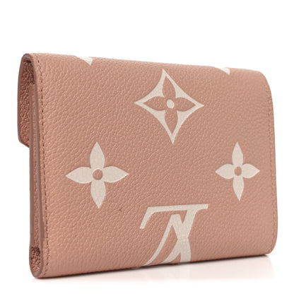 Louis Vuitton Empreinte Monogram Giant Victorine Wallet Rose Trianon Creme 3 of 6