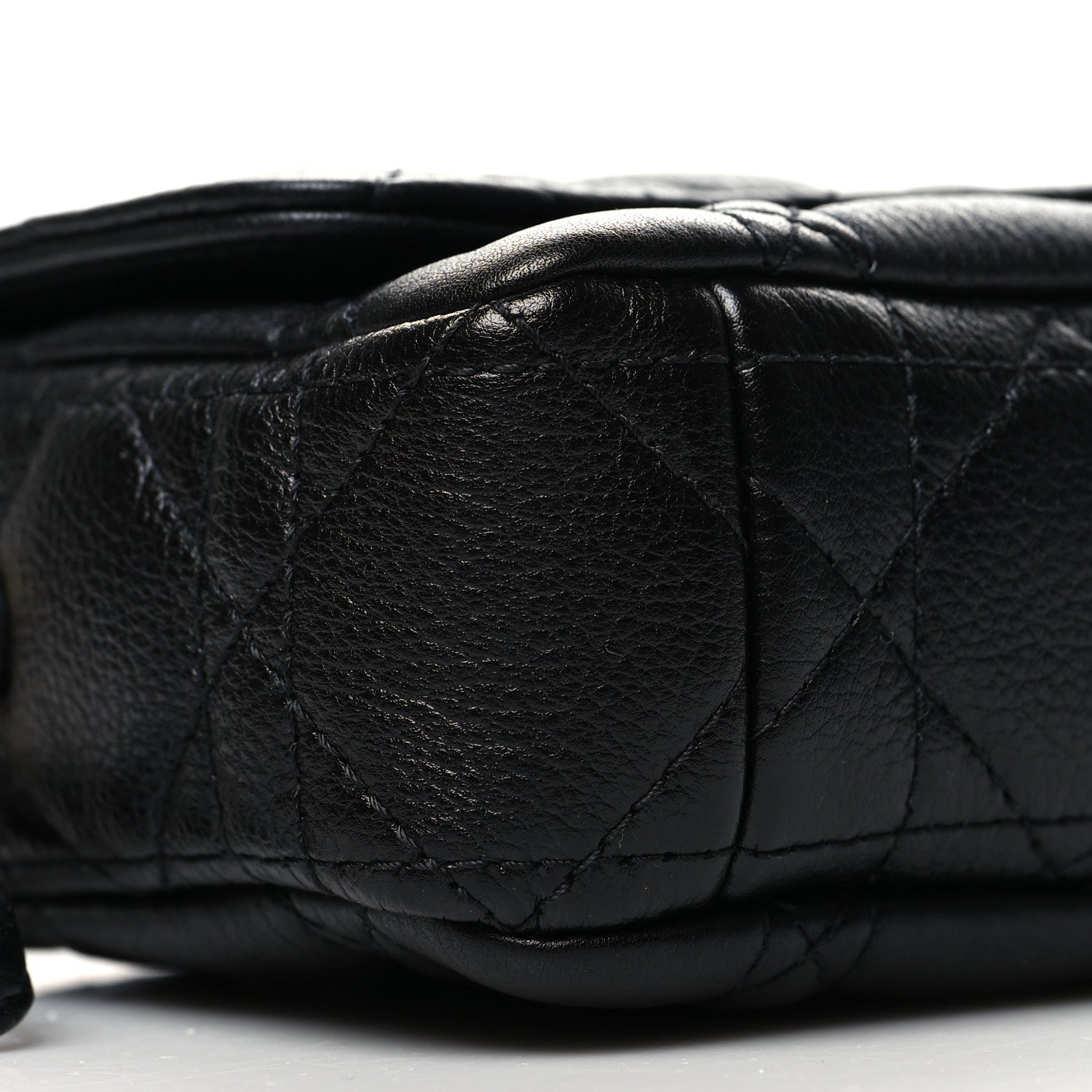 Christian Dior Supple Calfskin Cannage Caro Pouch with Chain Black 9 of 10