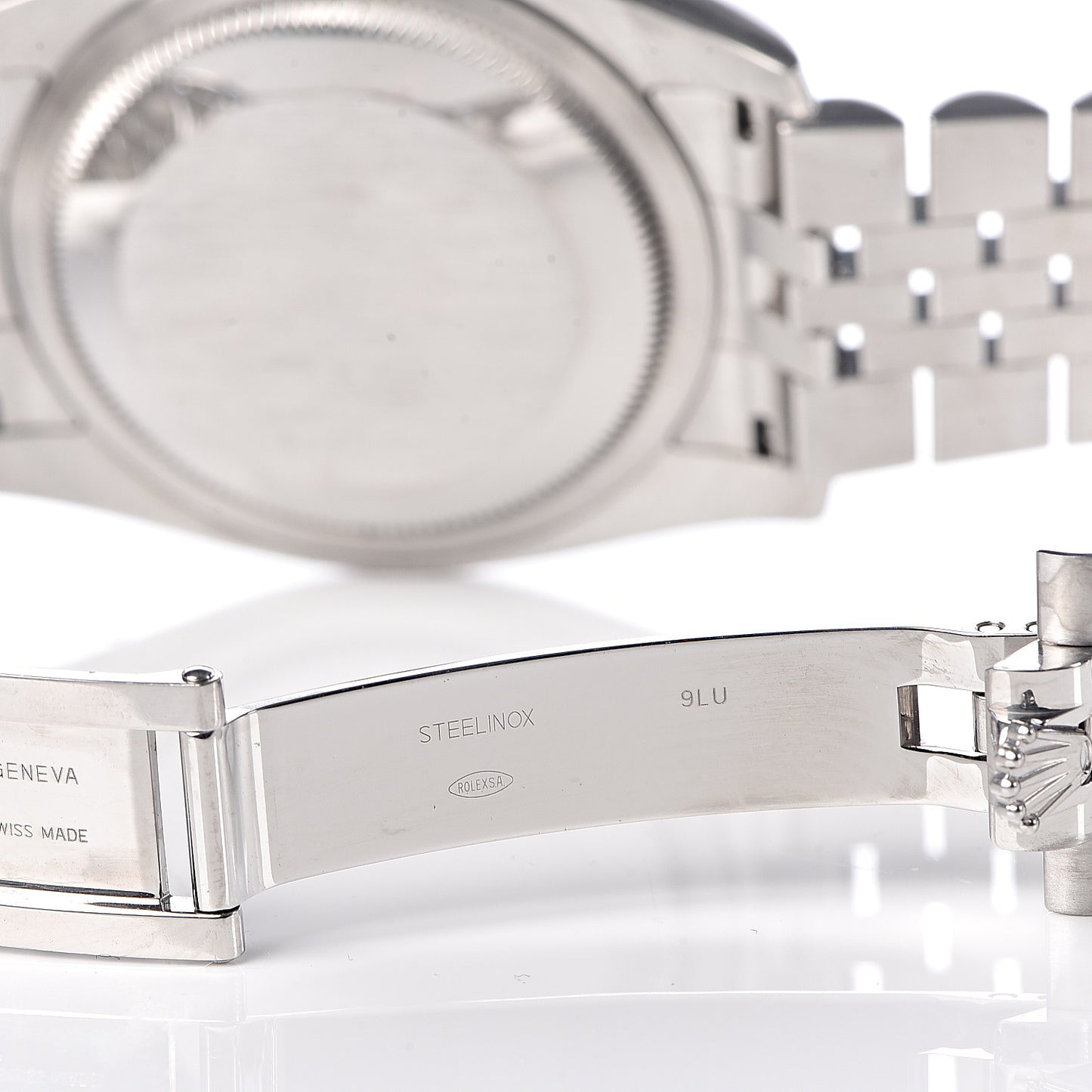 Stainless Steel 18K White Gold 36mm Oyster Perpetual Datejust Watch Blue Roman 116234