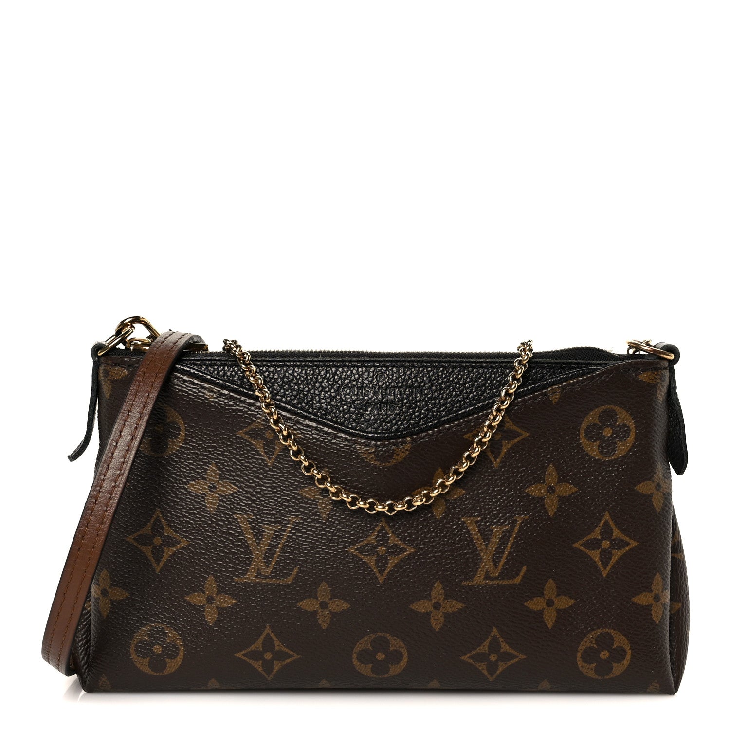 Louis Vuitton Monogram Pallas Clutch Black 1 of 11