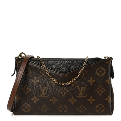 Louis Vuitton Monogram Pallas Clutch Black 1 of 11
