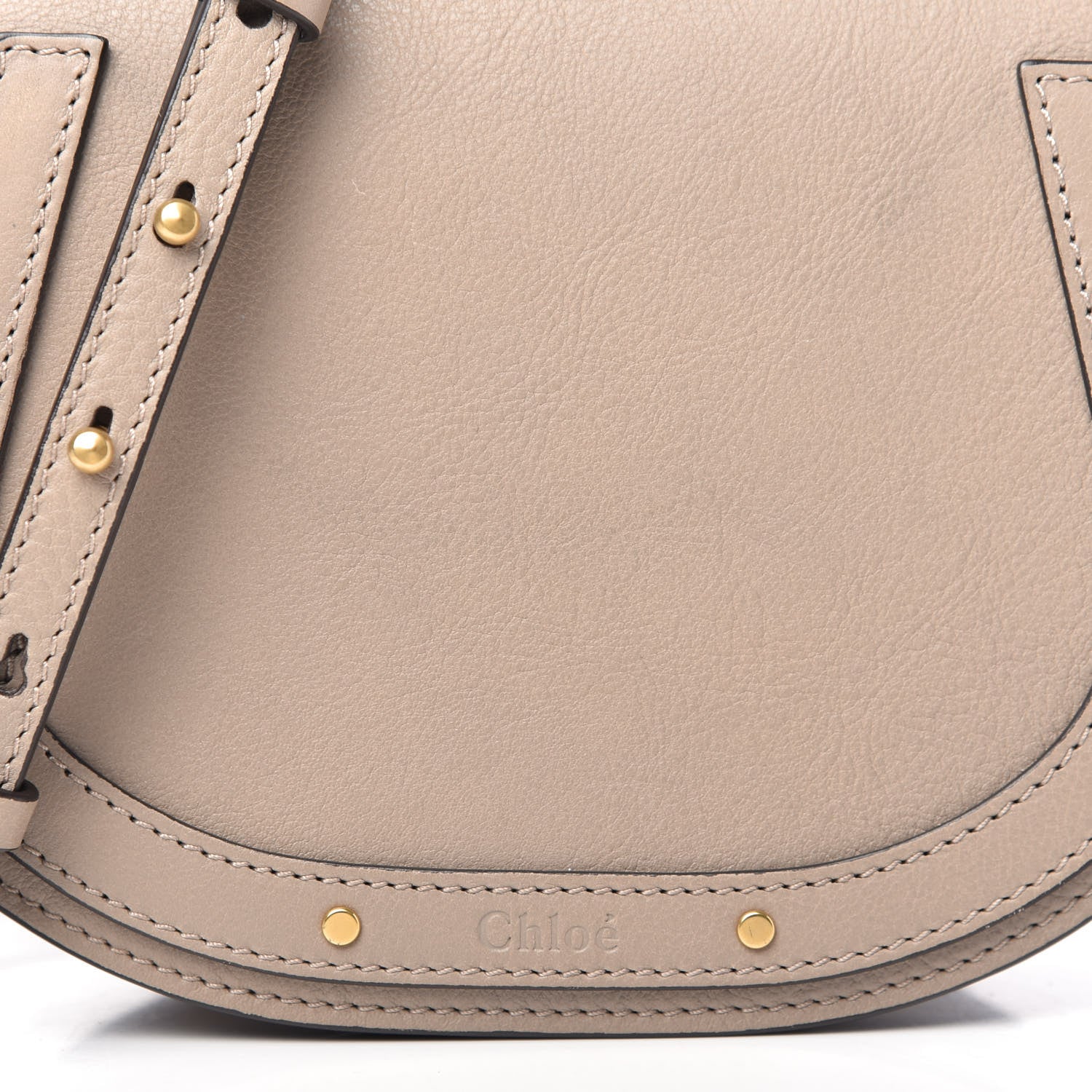 Chloe Calfskin Suede Small Nile Bracelet Bag Motty Grey 10 of 10