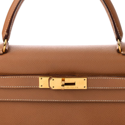 Hermes Courchevel Kelly Retourne 28 Gold 7 of 13