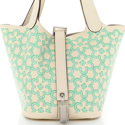 Hermes Swift Micro Lucky Daisy Picotin Lock Nata Vert 8 of 11