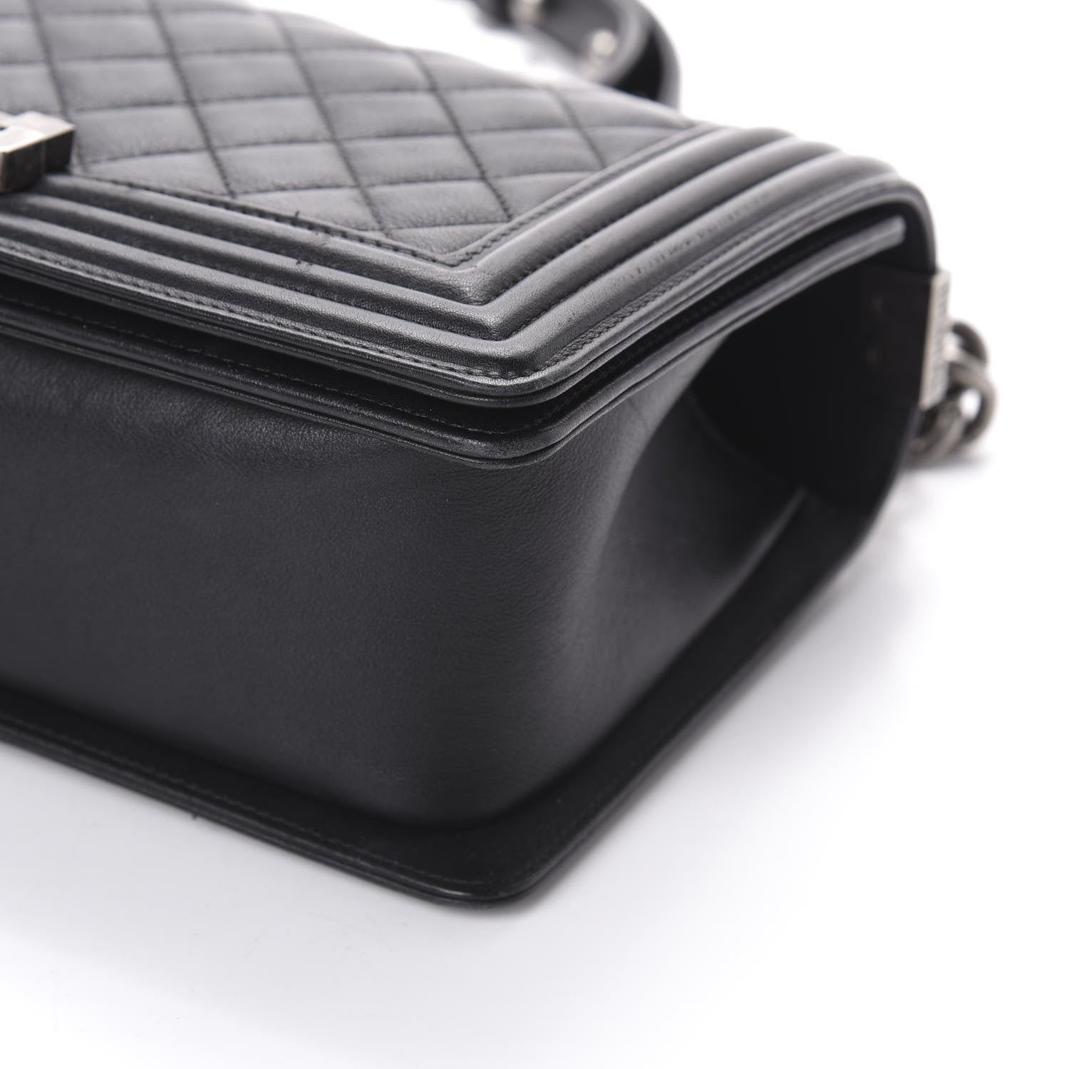 Chanel Calfskin Quilted Medium Boy Flap Black 11 of 11