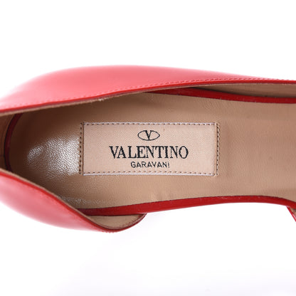 Valentino Garavani Patent Couture Bow Peep Toe d'Orsay 15/110mm Pumps 36.5 Rosso Valentino 8 of 10