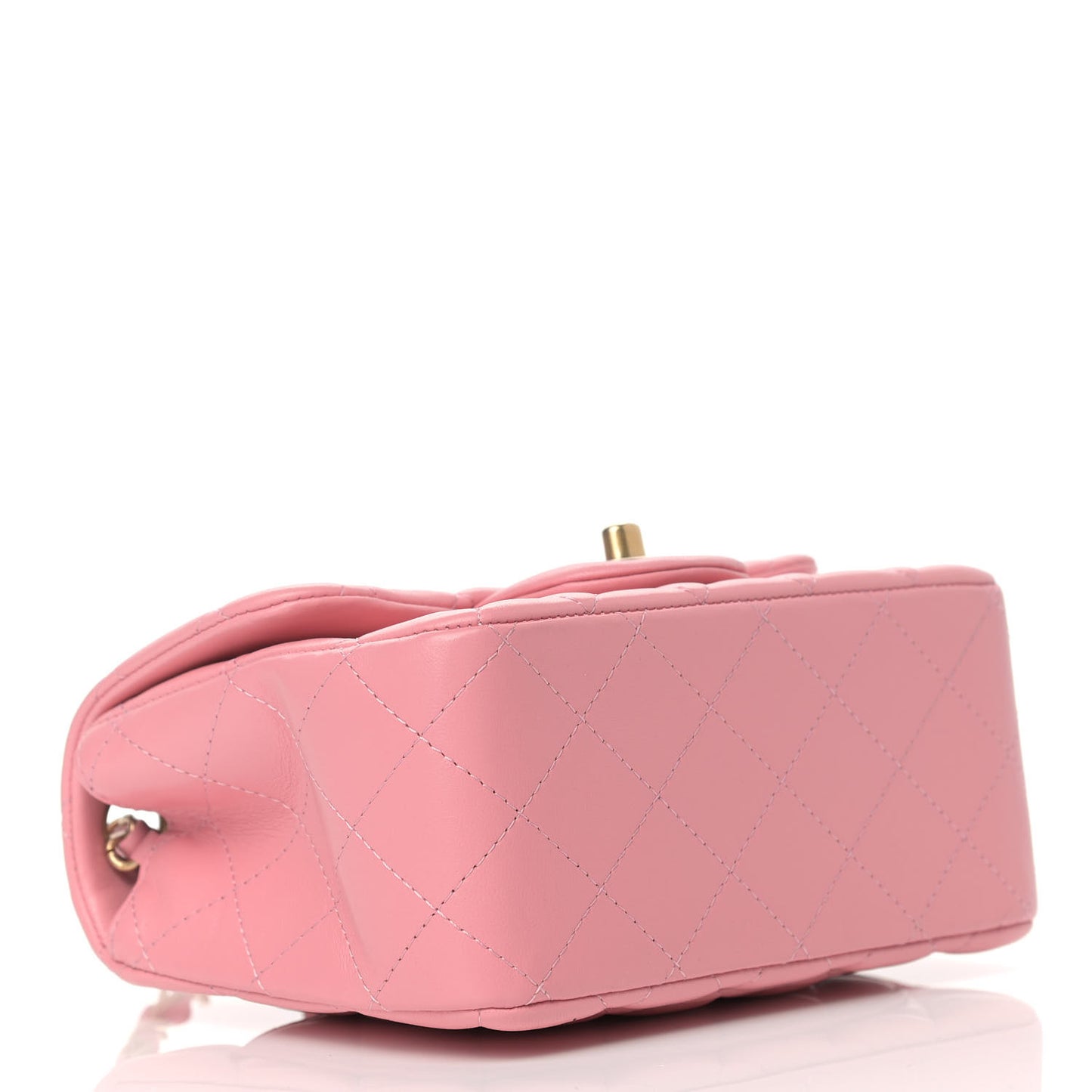 Lambskin Quilted Mini Square Flap Pink