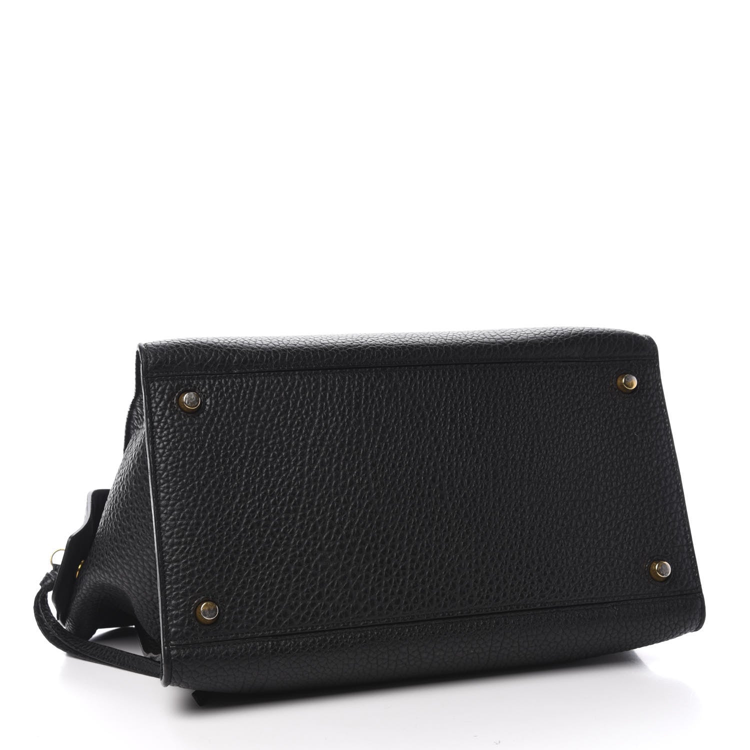 Celine Bullhide Calfskin Medium Ring Bag Black 4 of 11
