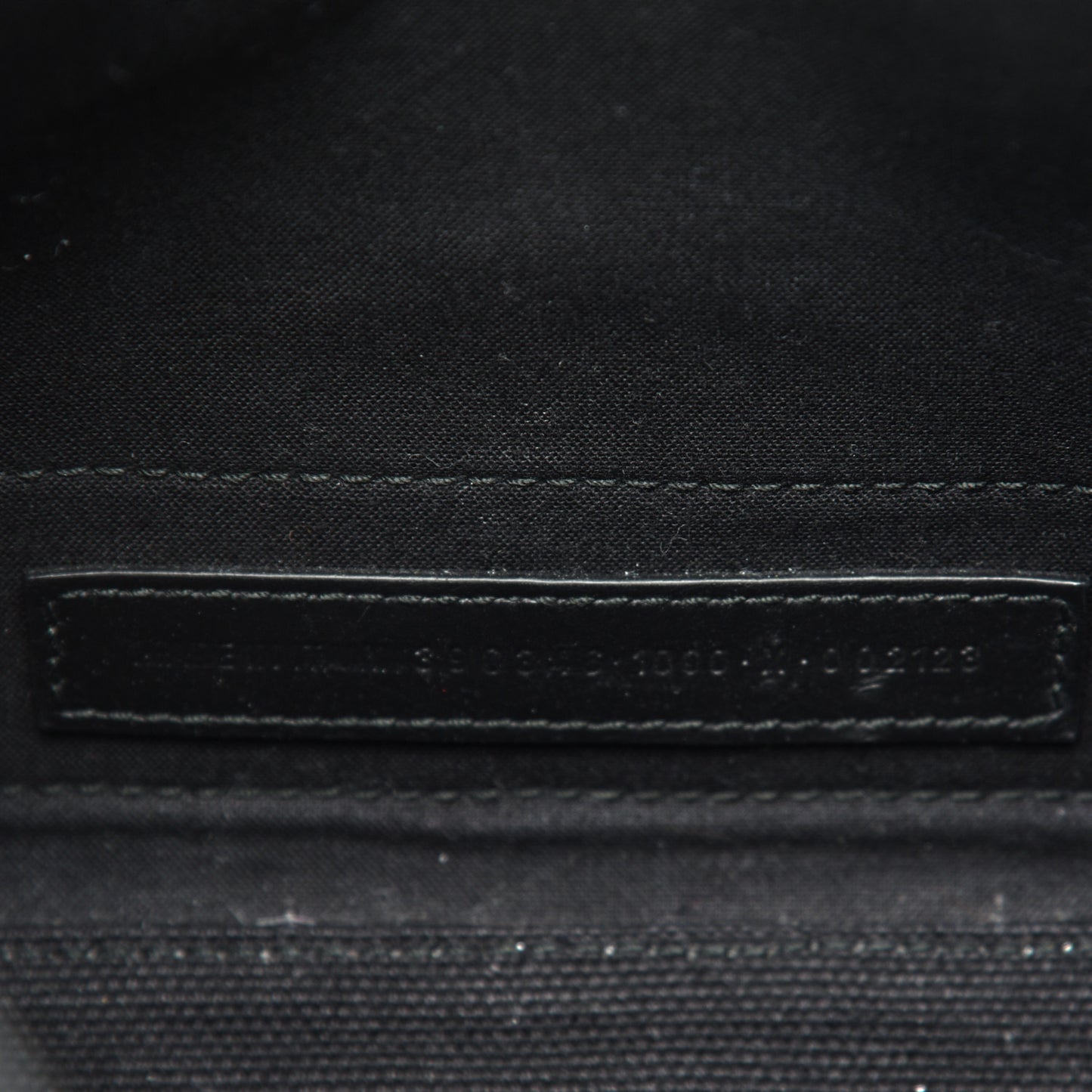 Cotton Canvas Calfskin Logo Print Navy Cabas XS Black White