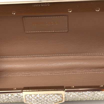 Jimmy Choo Glitter Ellipse Clutch Champagne 5 of 11