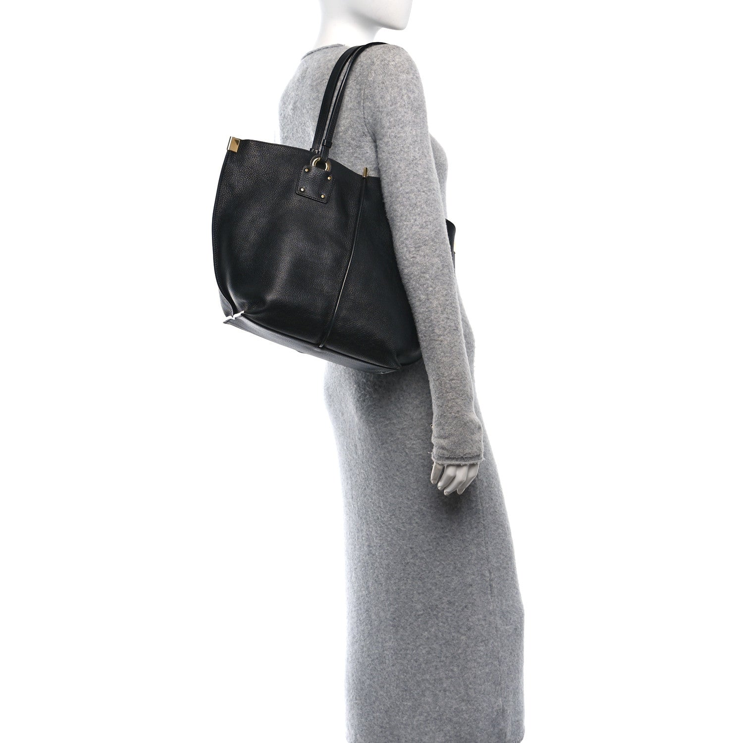 Chloe Smooth Calfskin Medium Vick Tote Black 3 of 11